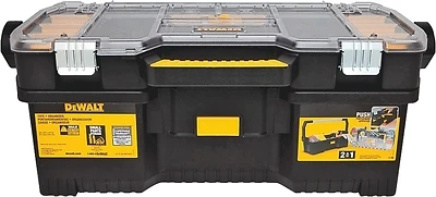 DeWalt DWST24075 Tool Tote With Removable Organizer, 24 In., Black/Yellow