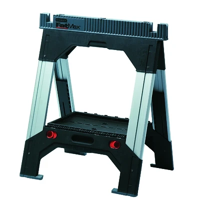 Stanley FatMax 011031S Adjustable Leg Sawhorse, 2500 Lb, 32-39 In. H