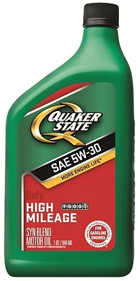 Quaker State 550043276 High-Mileage Motor Oil, 5W-30, 1 Qt