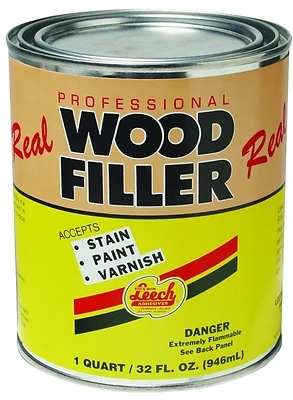 Lwf-70-6 Superior Grade Real Wood Filler, 1 Quart Can, Natural Finish