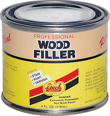 Lwf-67 Superior Grade Real Wood Filler, 4 Ounce Can, Natural Finish