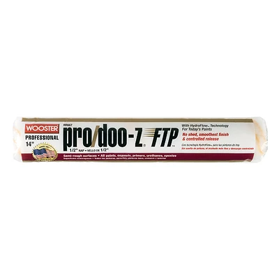 Wooster RR667-14 Pro/Doo-Z FTP Paint Roller Cover, 1/2 In. Nap, 14 In.
