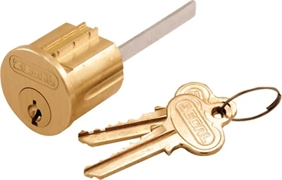 Prime-Line SE 70002 Segal Rim Cylinder Lock, Brushed Brass, Keyed Different