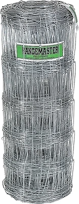 6670 Field Fence, 330 Ft L X 47 In H, 12 Ga Galvanized Steel