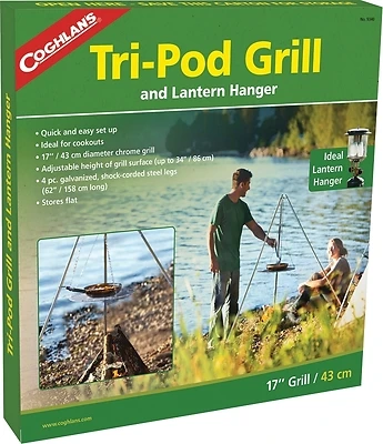 9340 Silver Lantern Hanger & Tri-pod Grill 55 In. H X 18 In. W 1 Pk
