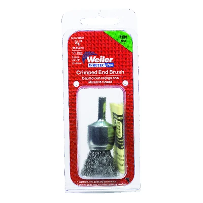 Vortec Pro 3/4 In. Fine Crimped Wire Wheel Brush Carbon Steel 22000 Rpm