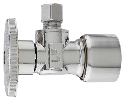 K2626pcpo 1/2 X 1/4 In. Chrome-plated Quarter Turn Angle Valve 6 Pk