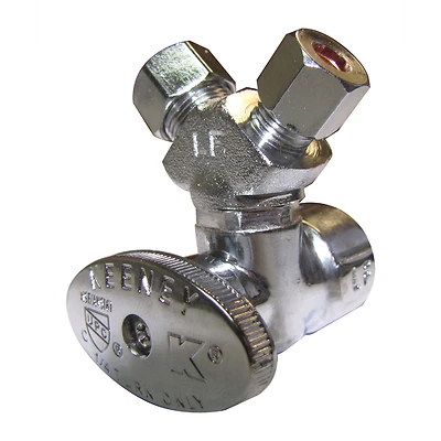 Plumb Pak PP2902VLF Stop Valve, 1/2 x 3/8 x 1/4 In. FIP x Compression