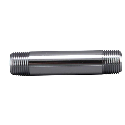 Plumb Pak PP33-10PCLF Brass Pipe Nipple, 3/8 In. IPS, Chrome, 3 In.