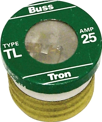 25 Amp Time Delay Plug Fuse 3 Pk, 125 Volt, Ul Listed, Edison Base