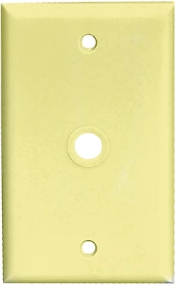 Eaton 2128V-BOX Wall Plate, 1-Gang, Telephone/Coax, Ivory