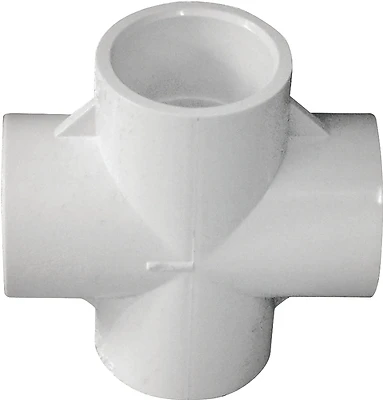 3/4-in Diameter 90-degree Pvc Schedule 40 Cross Tee Fitting