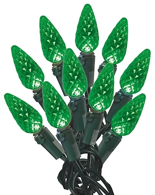 Holidaybasix U10e405e 60l Green Led C6 Light Set, 24 Pk, 120v, 4.8w, 14.96 Ft