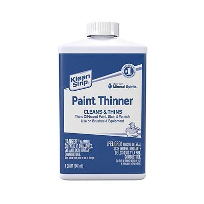 Mineral Spirits Paint Thinner 1 Quart For Oil-based Paints And Stains