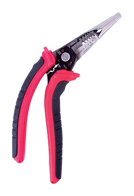 Armoredge 12 Ga. 8 In. Long Nose Wire Stripper With Cushion Grip