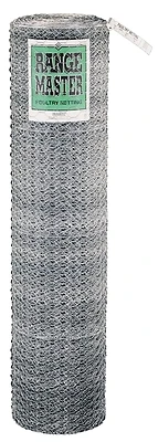 Rangemaster 5930 Poultry Netting, 150 Ft x 72 In, 20 Gauge Hex Mesh, 1 In
