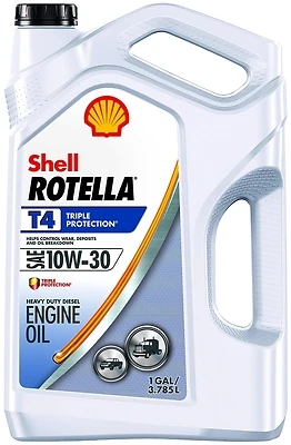 Shell Rotella T4 550045144 Diesel Engine Oil, 10W-30, 1 Gallon