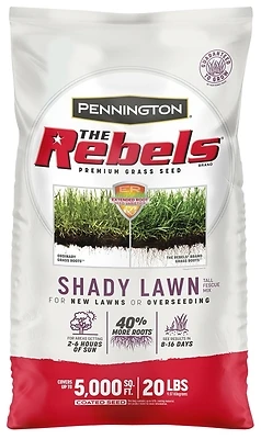 The Rebels Tall Fescue Grass Seed 20 Lb For Partial Shade/sun
