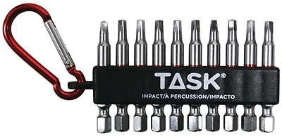 Tools T67919 Impact Bit 2-rob Clip Set, 10 Pieces, S2 Steel Construction