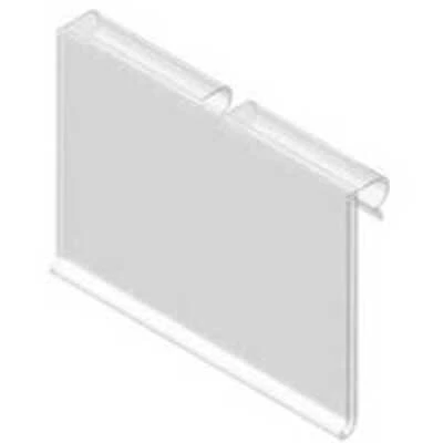 Fastflip Rus-2-sqtp Label Holder, Clear, 2 X 1.25 In, Pack Of 100