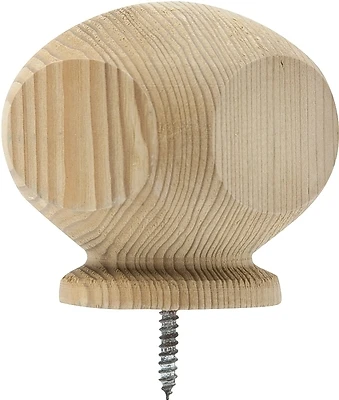 3-1/4 In. H X 3-1/2 In. L Prefinished Brown Pine Contemporary Exterior Post Top
