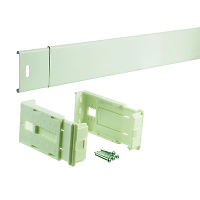 Baked Enamel White Curtain Rod 28 In. To 48 In. Adjustable Length