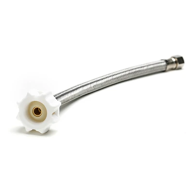 Fluidmaster B1T16CS Click Seal Toilet Supply Line, 3/8 In. x 7/8 In., 16 In.