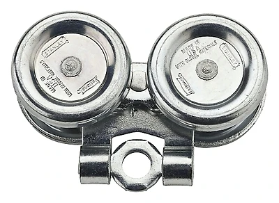 N196-360 Zinc Plated Box Rail Truck With Wheel Trucks