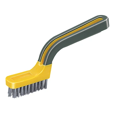 Allway GB Nylon Grout Brush, Soft-Grip Handle, 7 In.