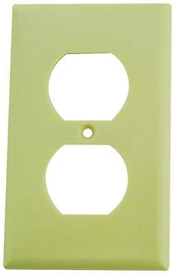 Eaton 1-Gang Ivory Duplex Receptacle Wallplate