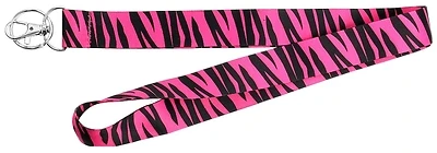 Hy-Ko LAN-115 Lanyard, 1 In. Wide, Nylon, Pink, Clip End