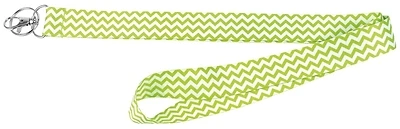 Hy-Ko LAN-116 Lanyard, 1 In. Wide, Nylon, Green, Clip End