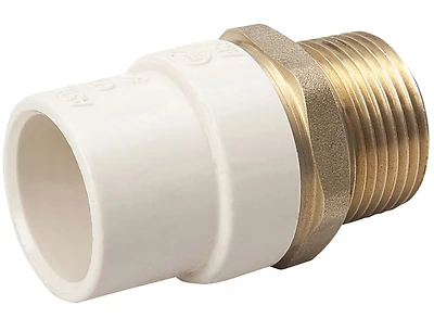 B&K 164-303NL CPVC x Male Transition Adapter, 1/2 In., Brass