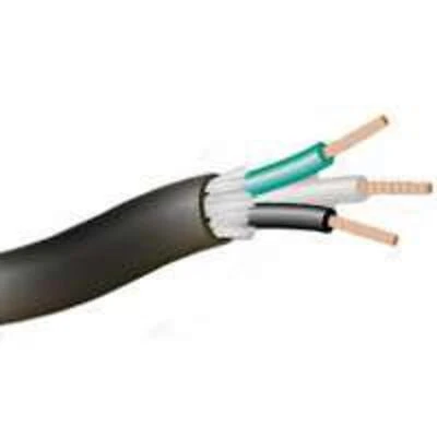 12/4 250 Feet Black Electrical Wire - Tpe Insulation