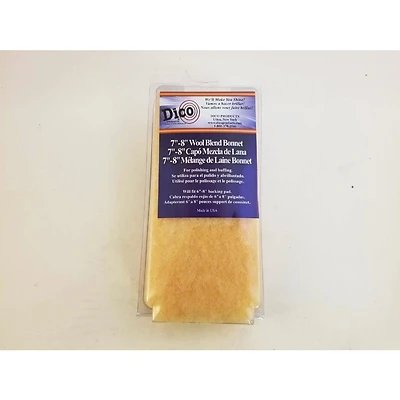 8 Inch Lambswool Polishing Bonnet For Buffing And Waxing
