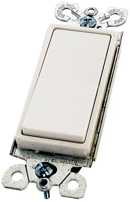 Eaton 7501W-BOX Rocker Switch, 15A 120/277V, White