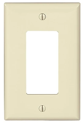 Cooper Pj26la 1-gang Gfci Wallplate, Mid-size Polycarbonate, Light Almond, 20 Pk