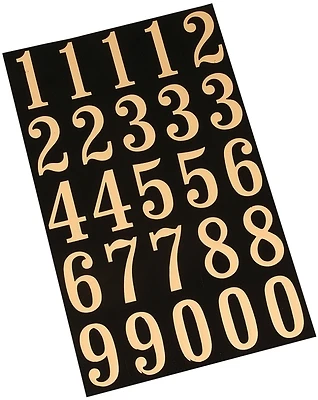 Hy-Ko MM-5N Address Number Set, Gold, 3-In., 26 Numbers