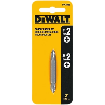DeWalt DW2028 Phillips #2 Insert Bit, 1/4 In. Hex Shank, 2 In., Steel