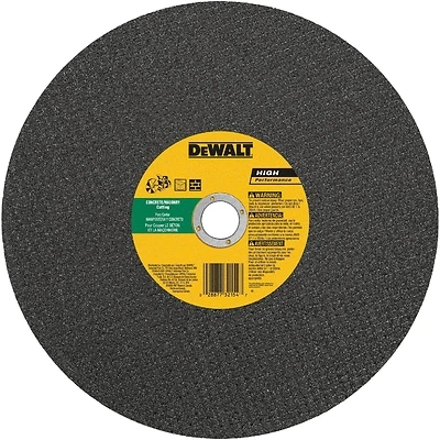 High Speed Mason Concrete Cutting Wheel, 20 mm Arbor, 14 In.