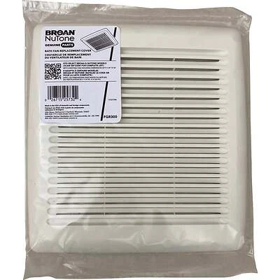 Broan Roomside 11-1/2 In. W. x 12 In. L. White Exhaust Fan Replacement Grille