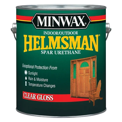 Minwax 13200000 Helmsman Spar Urethane, High-Gloss, 1-Gallon