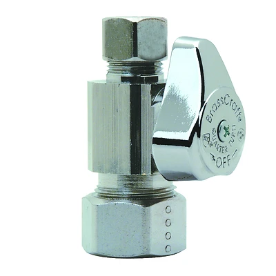 BrassCraft G2CR14X CD Chrome Straight Stop Valve, 5/8 In. x 3/8 In.