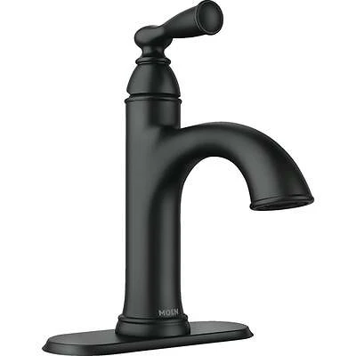 Banbury Single-Handle, High-Arc Bathroom Faucet, Matte Black