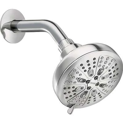 Hydro Energetix 8-Function Showerhead, Chrome, 5 In. Diameter