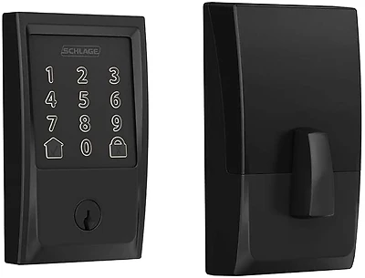 Schlage BE489WBVCEN622 Encode Smart WiFi Deadbolt Lock, Matte Black