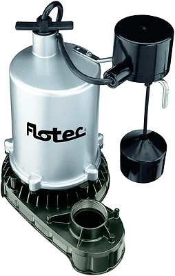 Flotec FPZT7450 Sump Pump, 0.75 HP, Zinc, 1-1/2 In Outlet