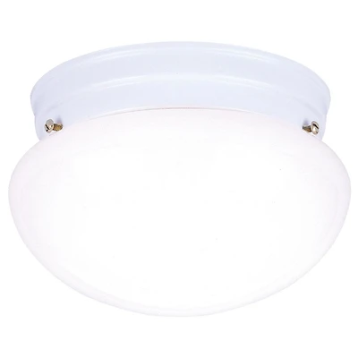 Westinghouse 66699 Ceiling Light Fixture, 1-Lamp, White, 8-In.