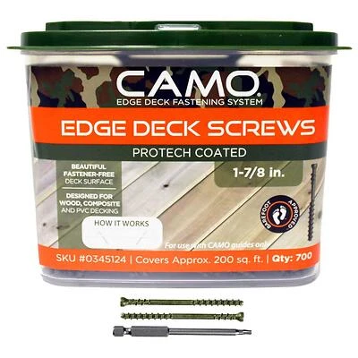 #7 X 1-7/8 In. Protech Coated Trimhead Deck Screws 700 Ct. Box, Star Drive