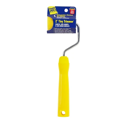 Foam Mini Trim Paint Roller Cover & Frame, 2 In.